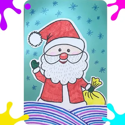 Иллюстрация Дед Мороз в стиле персонажи | Illustrators.ru