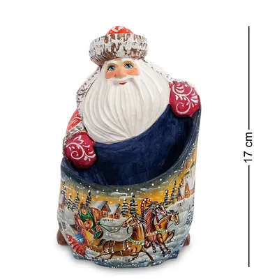 Набор для творчества - создай ёлочное украшение из фетра «Дед мороз с мешком  подарков» - РусЭкспресс