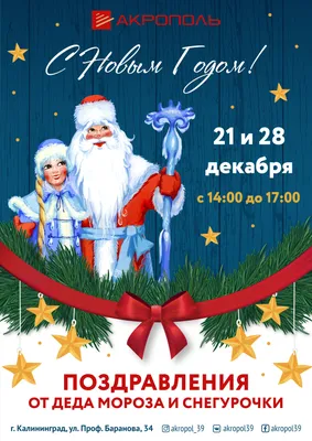 Сайт Центра культуры г.Новополоцка | Афиша | Поздравление Деда Мороза и  Снегурочки