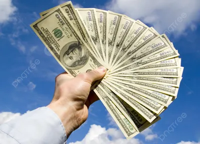 Фотография на тему Деньги в руках на белом фоне | PressFoto
