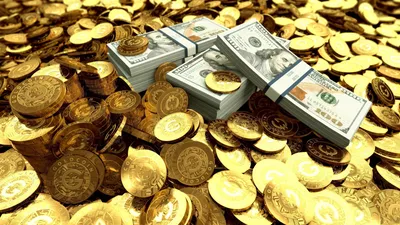 Пирамида из золотых слитков, обои с финансами и деньгами, картинки, фото  1600x1200