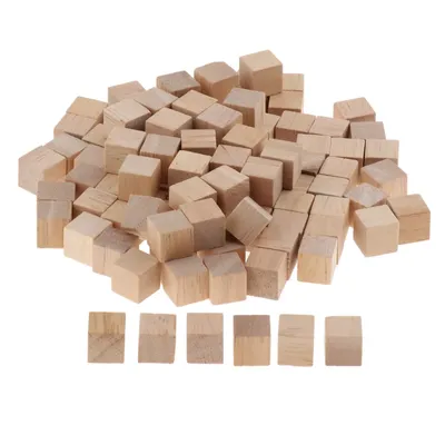 Деревянные кубики-1 см-деревянные квадратные блоки для математики,  изготовления, рукоделия и DIY проектов образовательных-набор из 100 |  AliExpress