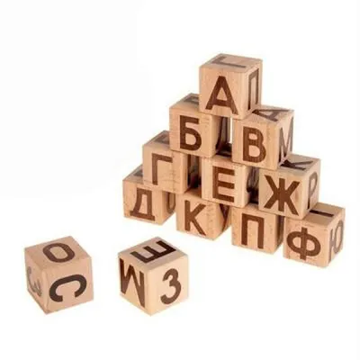Деревянные Кубики для Малышей Детские Развивающие в Наборе - купить с  доставкой по выгодным ценам в интернет-магазине OZON (618694837)