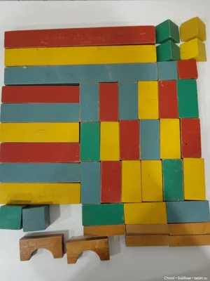 Деревянные кубики цветные 16шт. БП-00000195 - купить с доставкой по  выгодным ценам в интернет-магазине OZON (543800458)