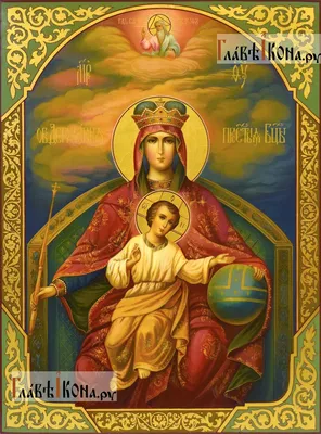 Державная икона Божией Матери, 18х24 см, в окладе - Интернет магазин  ikonaspas.ru