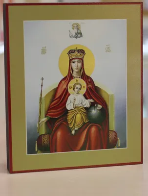 Икона «Державная» | Купить икону Богородицы из янтаря Державная — UKRYANTAR