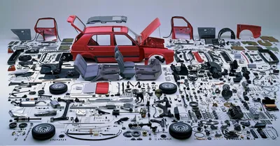 Сколько деталей в среднем легковом автомобиле?