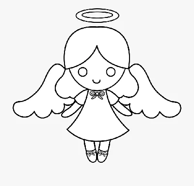 Рисунок ангелочка с крыльями для детей - 55 фото