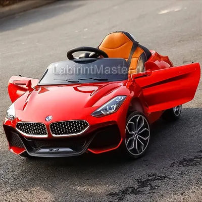 Детский электромобиль BMW M6 GT3 с резиновыми колесами и кожаным сиденьем  купить недорого, Машина детская БМВ М6 ГТ3 на аккумуляторе в Москве