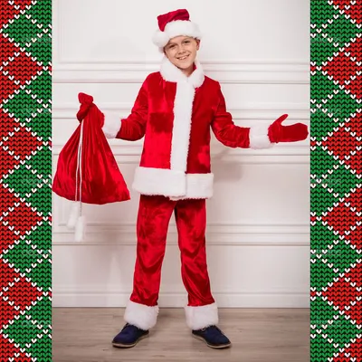 Детский новогодний костюм Санта, Деда Мороза: продажа, цена в регионе.  Детские карнавальные костюмы от \"elkaxmas\" - 68953936
