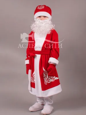Костюм Деда Мороза детский № 29, красный (шуба, кушак, шапка, рукавицы) 1  700 ₽ | Идеи костюмов, Детские костюмы, Дед мороз