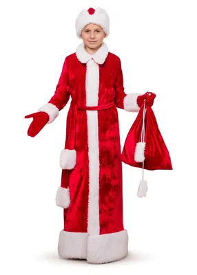 Батик Детский костюм деда мороза на новый год