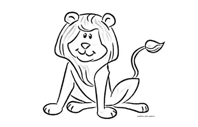 Прелестный персонаж из мультфильма льва стоя и представляя с лапками вниз  Дети печатают для футболки, карточки или книги плоско Иллюстрация вектора -  иллюстрации насчитывающей глаз, конструкция: 106194179