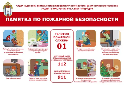 Детям о пожаре – ГБОУ школа № 100 Калининского района