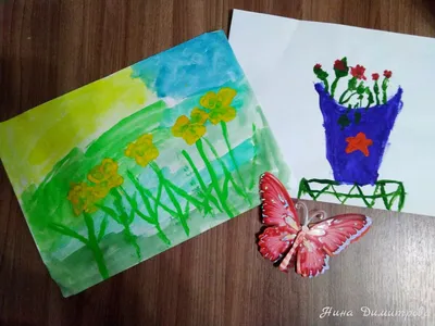 В школе к празднику 8 Марта дети подготовили выставку рисунок и поделок. —  ГБОУ ООШ с. Артюшкино