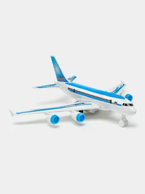 Детский пассажирский самолет инерционный металл, 14 см, цвет синий - купить  с доставкой по выгодным ценам в интернет-магазине OZON (772189160)