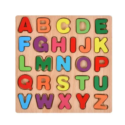 Деревянный Детский алфавит с надписью | AliExpress