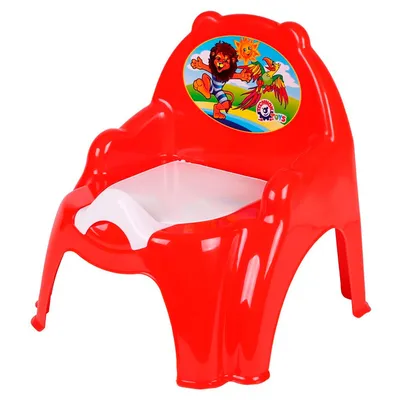 Горшок детский с крышкой и подлокотниками красный ТЕХНОК - купить с  доставкой по выгодным ценам в интернет-магазине OZON (336281903)