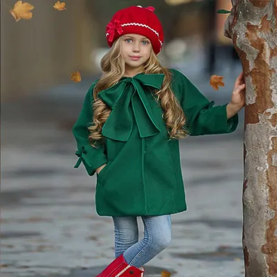 Детское пальто, зимнее длинное утепленное двубортное пальто для девочек |  AliExpress