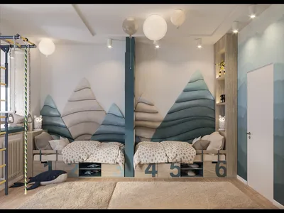 Интерьер детской комнаты для мальчика с кроватью Alana и полукреслом Miami  — фабрика современной дизайнерской мебели SKDESIGN