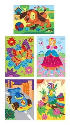 Иллюстрация Для детской мозаики в стиле детский | Illustrators.ru