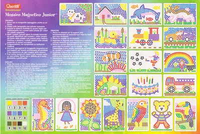 Детская мозаика (6 цветов, 2 поля) 180 элементов (развивающая мозаика для  малышей) Десятое королевство - купить с доставкой по выгодным ценам в  интернет-магазине OZON (151865317)
