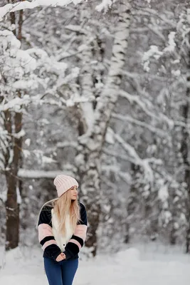 Блондинка зимой - 84 фото