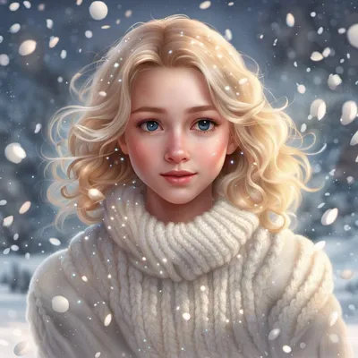 Блондинка со спины зимой (Много фото) - treepics.ru