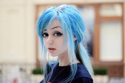 Голубые волосы у девушек - фото и картинки abrakadabra.fun