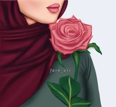 Девушка в хиджабе рисунок карандашом (43 фото)
