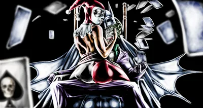 Cosplayer Девушка В Harley Quinn Костюм И Cosplayer Мужчин В Джокера И  Boomerang Костюмы Фотография, картинки, изображения и сток-фотография без  роялти. Image 61175876