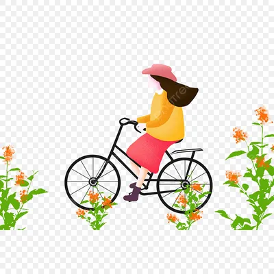 Девушка на велосипеде от Stable Diffusion | Пикабу