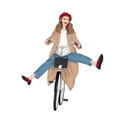Девушка На Велосипеде На Закате Фотография, картинки, изображения и  сток-фотография без роялти. Image 39525534