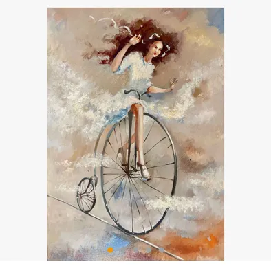Картинки девушка на велосипеде (49 фото) » Картинки, раскраски и трафареты  для всех - Klev.CLUB