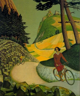 Модульная картина \"Девушка на велосипеде\" купить | в Мнекартину по цене 5  795 руб. + скидка 45%