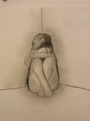 Грустная девушка плачет текут слезы …» — создано в Шедевруме