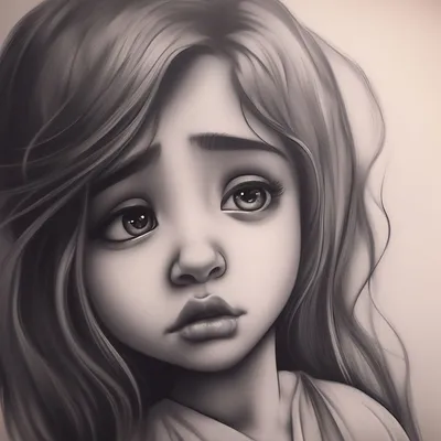 Девушка плачет рисунок карандашом (43 фото)