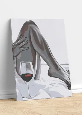 Красивая молодая женщина с бокалом вина на темном фоне :: Стоковая  фотография :: Pixel-Shot Studio