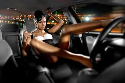 Девушка в машине. Концепция : Мода образа жизни транспорта. Красивые девушки  поездки в такси Стоковое Изображение - изображение насчитывающей  автомобиль, девушка: 209880981