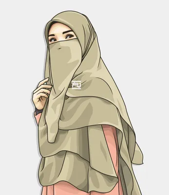 Как нарисовать женщину в хиджабе - 40 фото