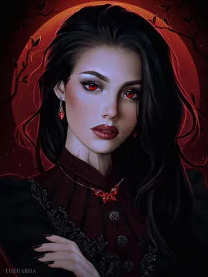 Девушка вампир рисунок - 77 фото