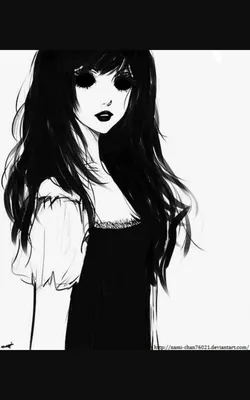 Девушка с длинными черными волосами…» — создано в Шедевруме