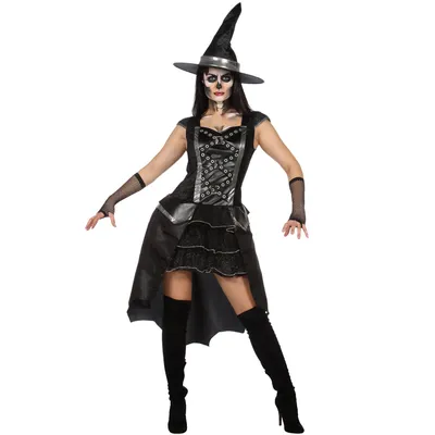 Костюм ведьмы для девушки на Хэллоуин