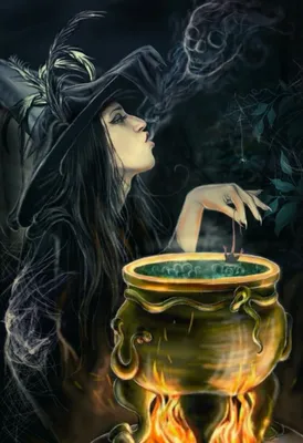 Волшебный художественный постер с изображением лисы и девушки ведьмы,  искусство на стену ведьмы, картины на стену для гостиной | AliExpress