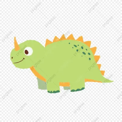 Иллюстрация Мультяшный динозавр в стиле 2d, детский, персонажи |