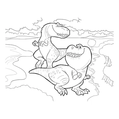 Раскраски динозавры для мальчиков и девочек распечатать а4 и а5 без  регистрации