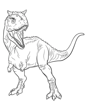 Хищные динозавры раскраски. Тираннозавр