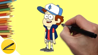 Draw Dipper from Gravity Falls ☆ How to Draw Gravity Falls ☆ Drawing and  Pictures - YouTube