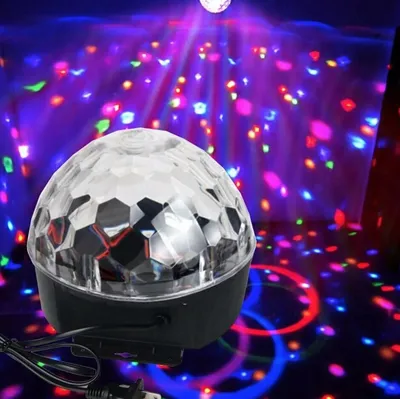 Светодиодный диско-шар;Колонка - купить с доставкой по выгодным ценам в  интернет-магазине OZON (376543280)