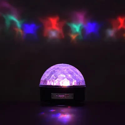 Диско-шар светодиодный 18x15 см 6 LED мультисвет MP3 SD пульт ДУ по цене  1390 ₽/шт. купить в Москве в интернет-магазине Леруа Мерлен